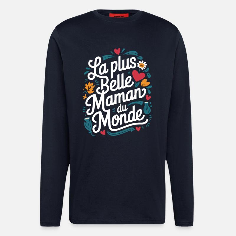 Die schönste Mama der Welt - Langarmshirt - made by SPREAD  - DARK NAVY