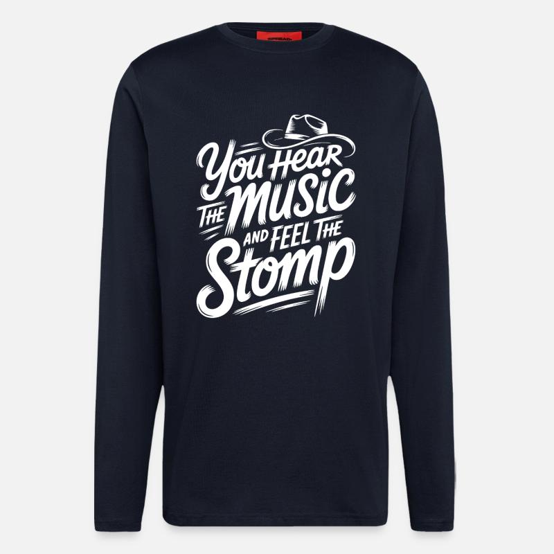 Music & Stomp - Langarmshirt - made by SPREAD - DARK NAVY