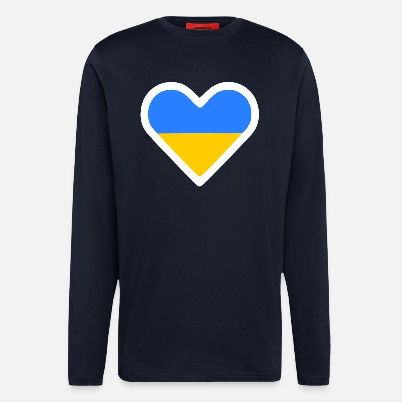Ukraine - Langarmshirt - made by SPREAD  - DARK NAVY