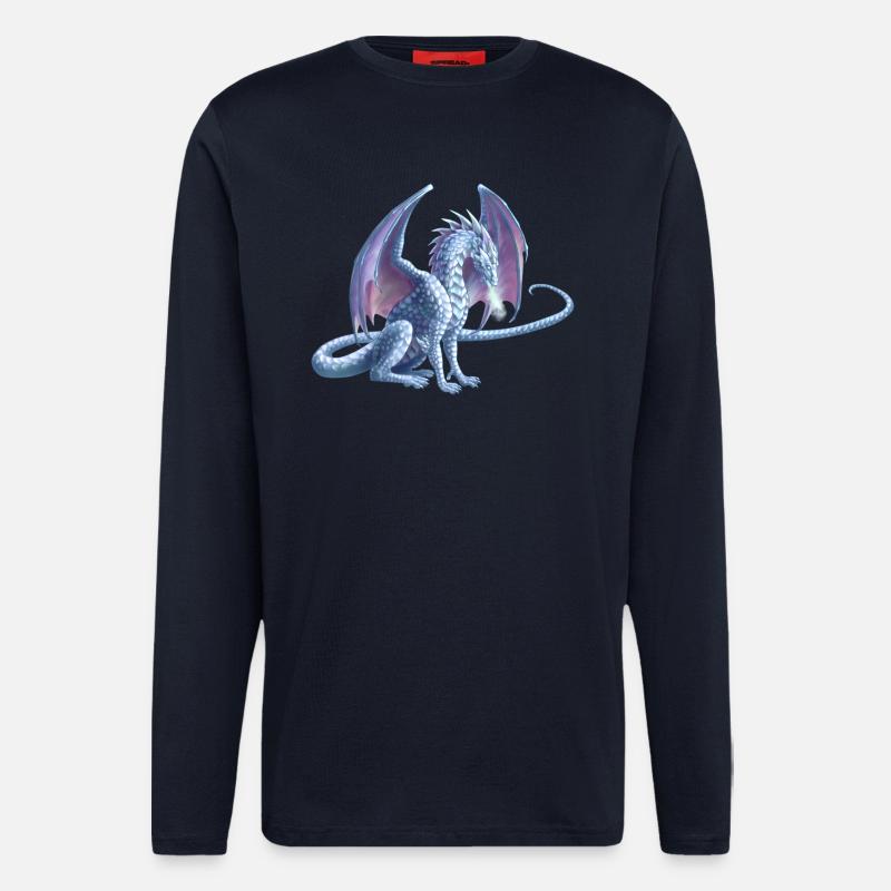 Eisdrache - Langarmshirt - made by SPREAD  - DARK NAVY