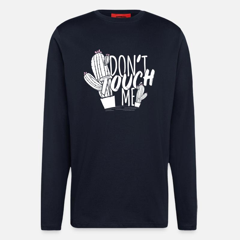 Fass mich nicht an - Langarmshirt - made by SPREAD - DARK NAVY