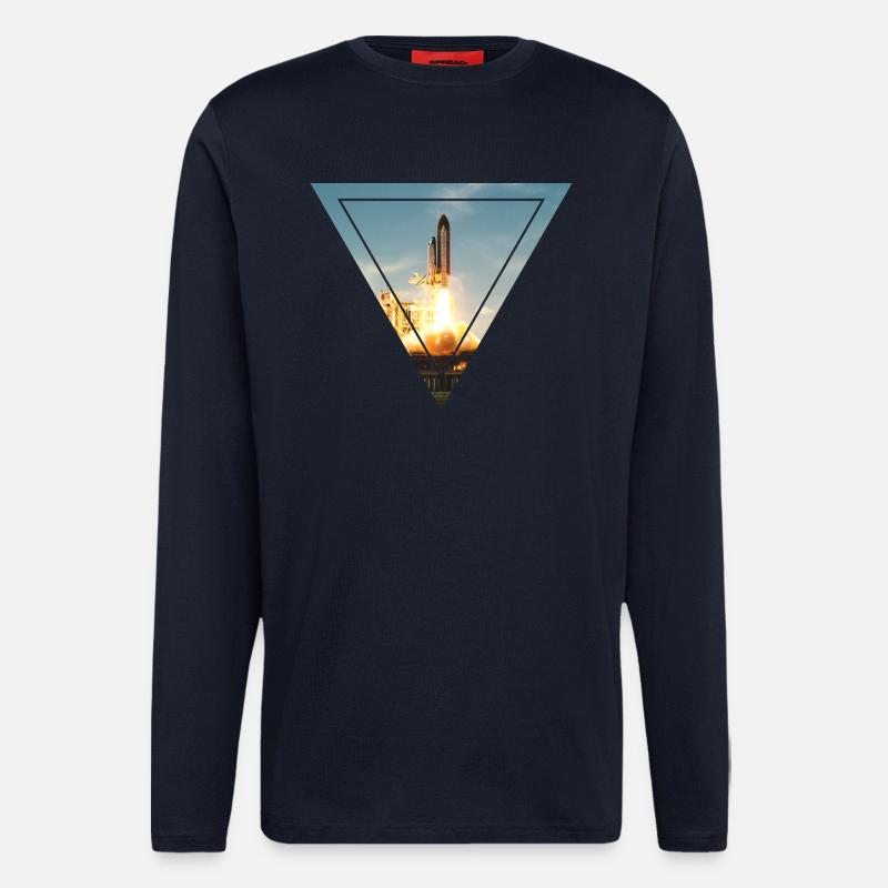 Space Shuttle - Langarmshirt - made by SPREAD  - DARK NAVY