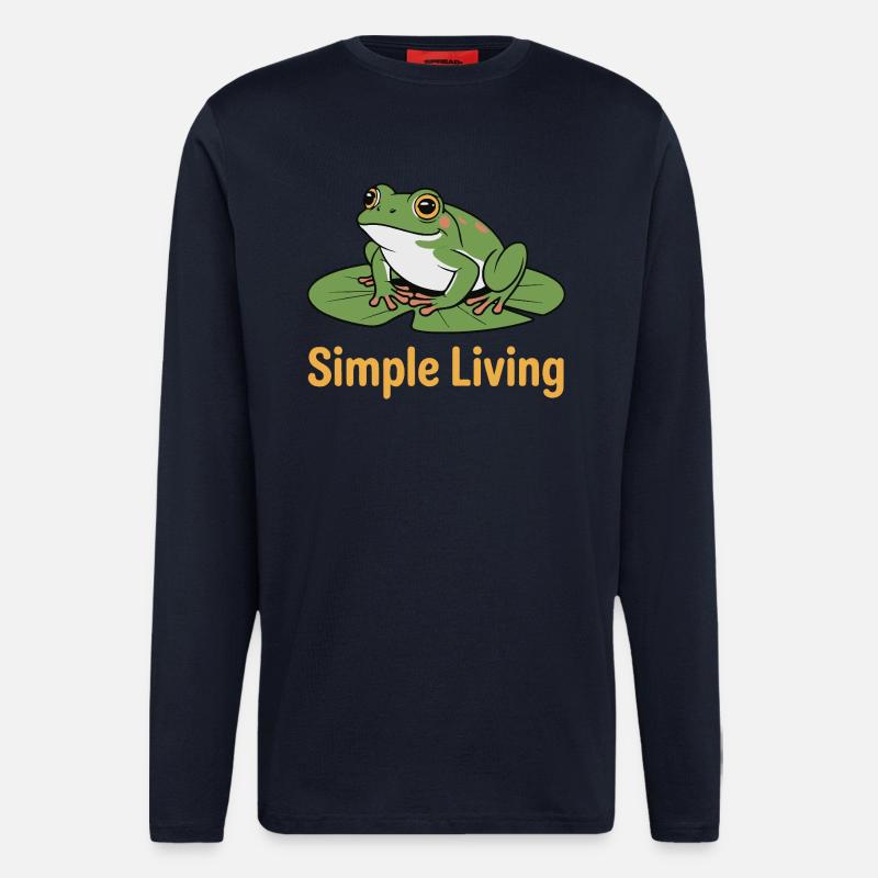 KRÖTEN, EINFACHES LEBEN - Langarmshirt - made by SPREAD  - DARK NAVY