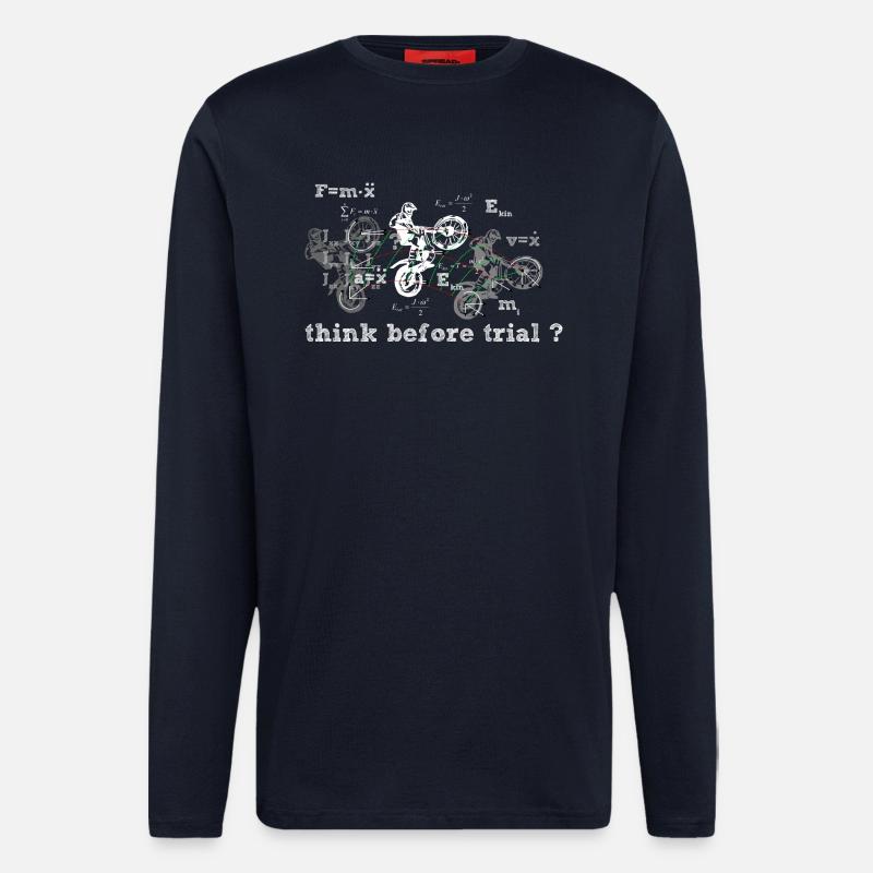 Think before Trial? - Langarmshirt - made by SPREAD  - DARK NAVY