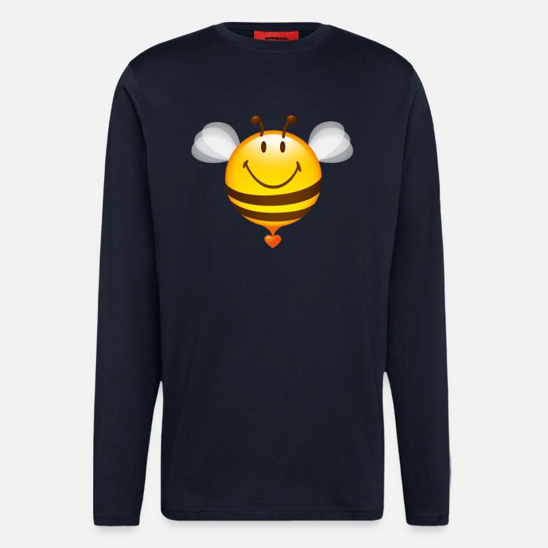 Smiley Bee - Langarmshirt - made by SPREAD  - DARK NAVY