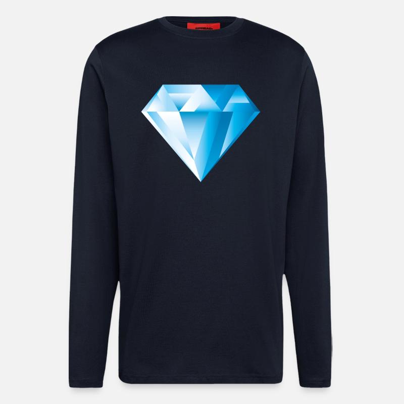 Smiley Diamant - Langarmshirt - made by SPREAD  - DARK NAVY