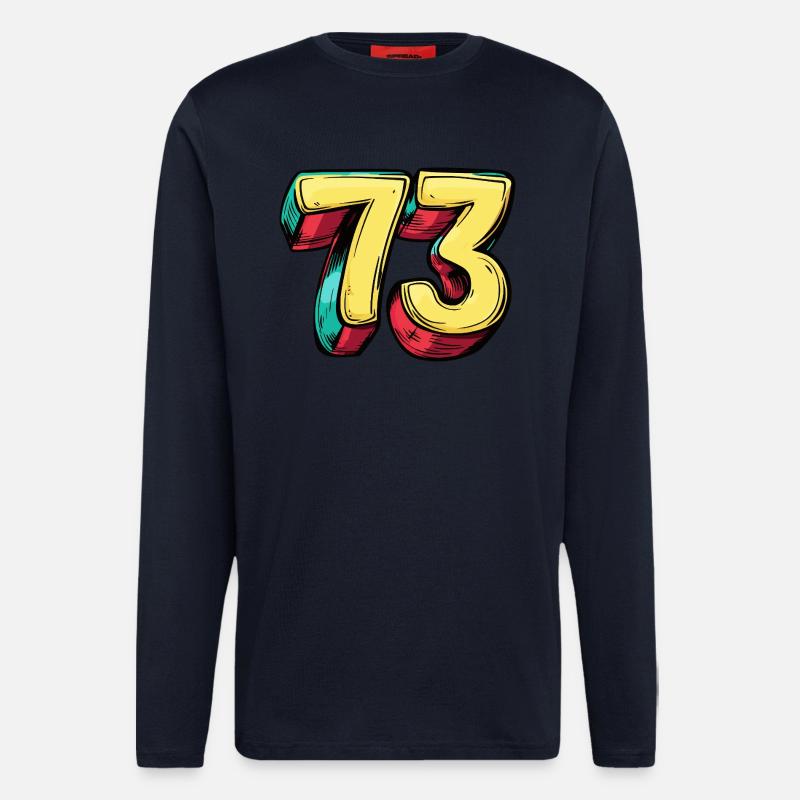 73 Number Comic - Longsleeve - made by SPREAD  - DARK NAVY
