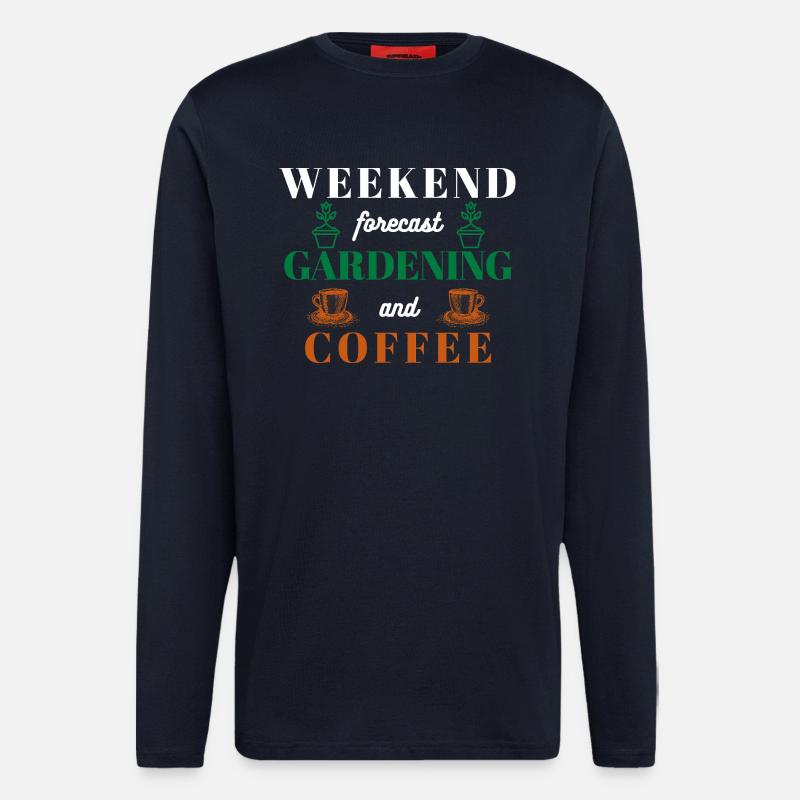 Garten-Spruch - Langarmshirt - made by SPREAD  - DARK NAVY