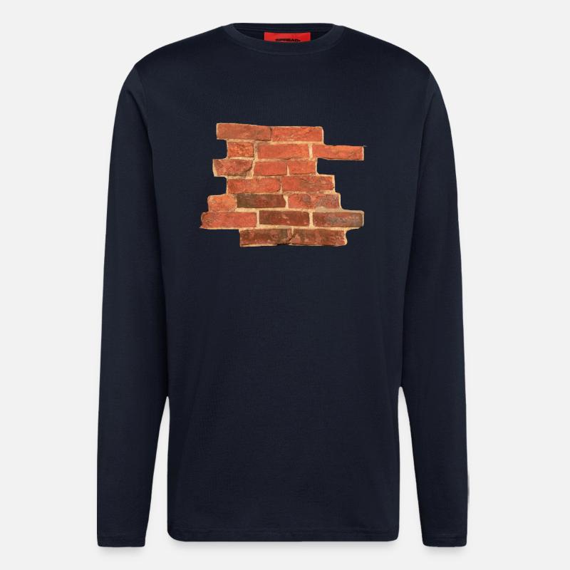 Mauern - Langarmshirt - made by SPREAD  - DARK NAVY