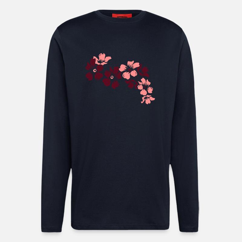 Flowers - Longsleeve - made by SPREAD  - DARK NAVY