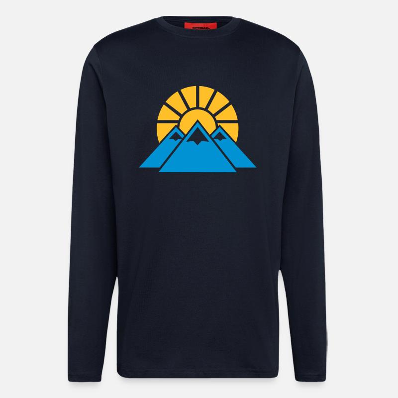 Gebirge - Langarmshirt - made by SPREAD  - DARK NAVY