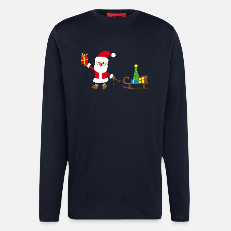 Weihnachtsmann - Langarmshirt - made by SPREAD  - DARK NAVY