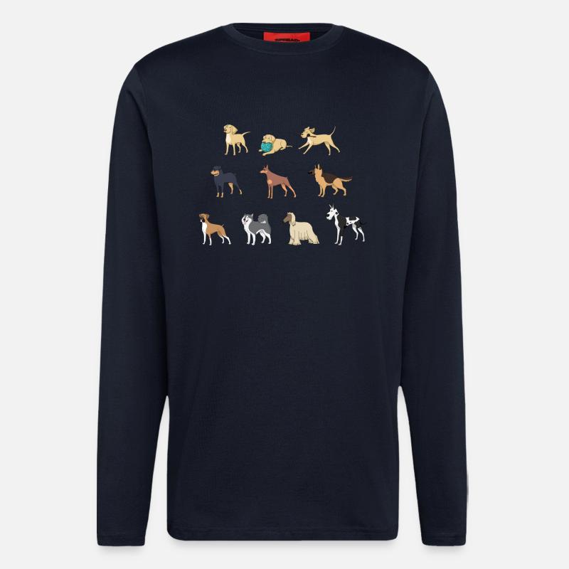 Hund - Langarmshirt - made by SPREAD  - DARK NAVY