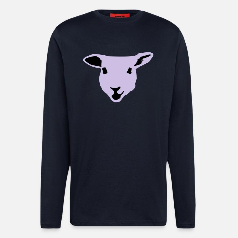 Schaf, Lamm - Langarmshirt - made by SPREAD  - DARK NAVY