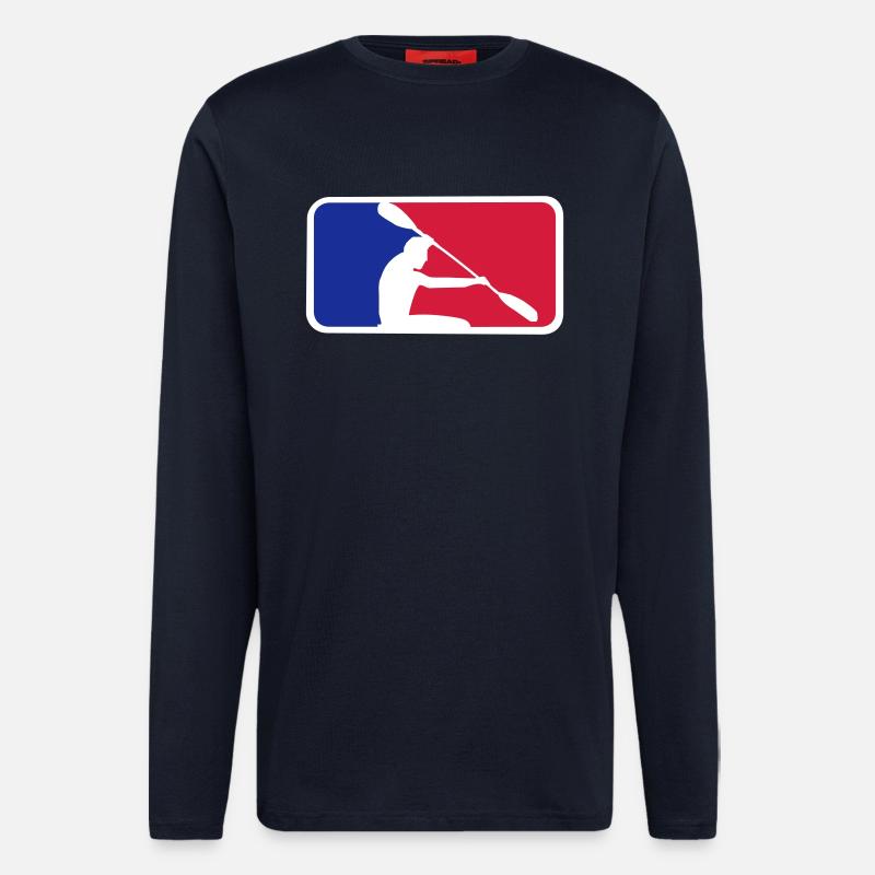 Kanu mit Frame - Langarmshirt - made by SPREAD  - DARK NAVY