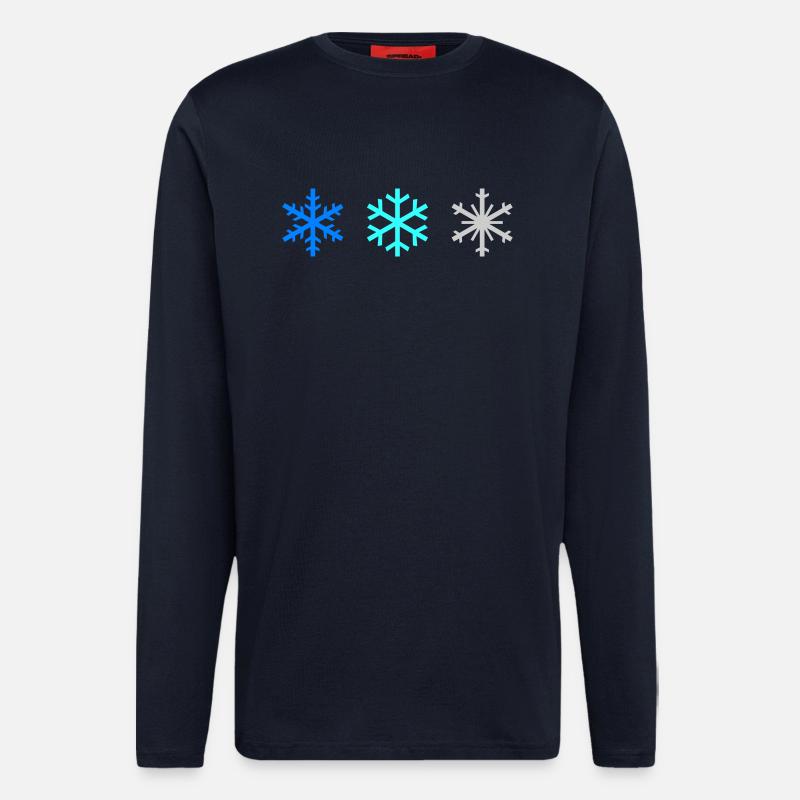 Snowflakes - Langarmshirt - made by SPREAD  - DARK NAVY