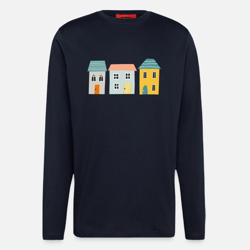 Häuser - Langarmshirt - made by SPREAD  - DARK NAVY