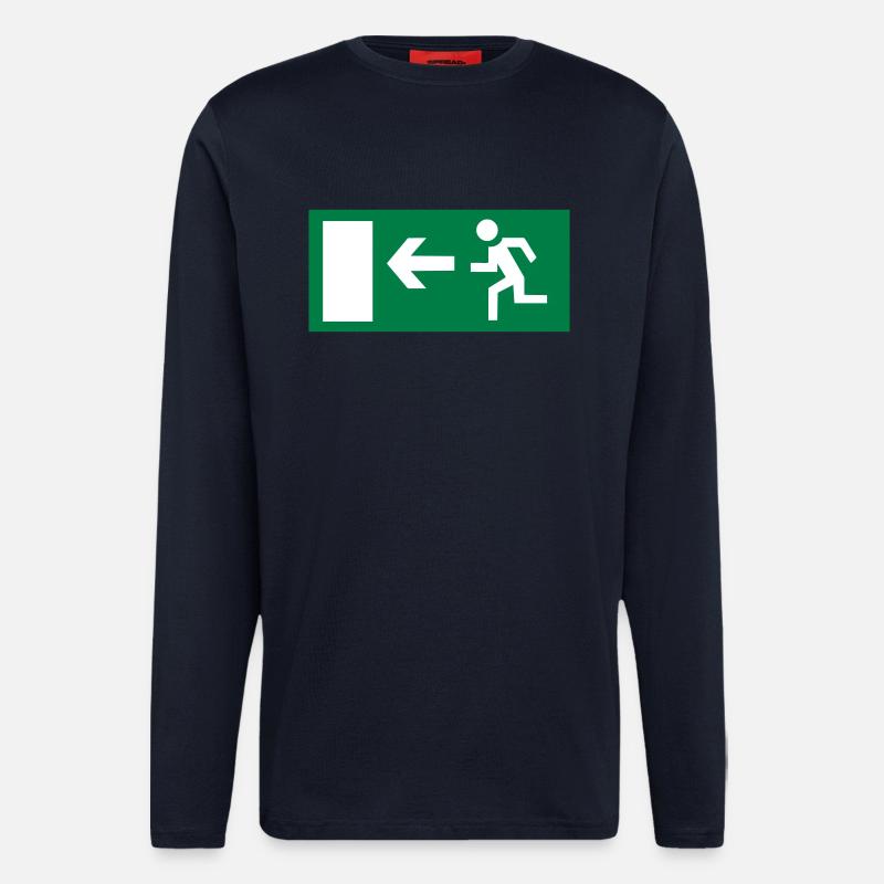 emergency exit - Longsleeve - made by SPREAD  - DARK NAVY