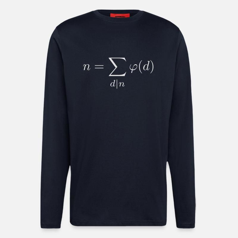 Euler phi - Longsleeve - made by SPREAD  - DARK NAVY