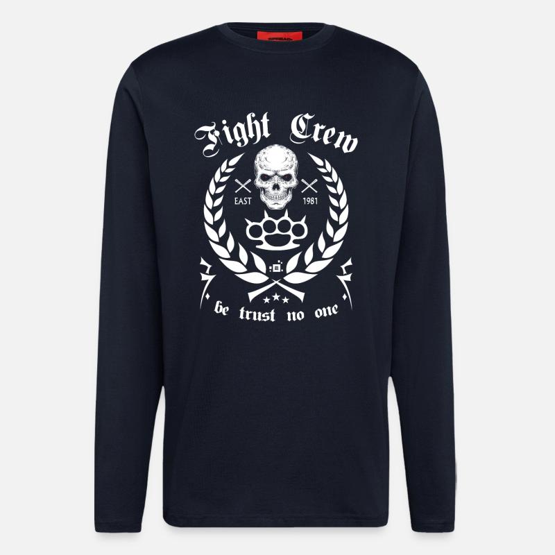 Équipe de combat - Manches longues bio décontracté fabriqué en UE - DARK NAVY