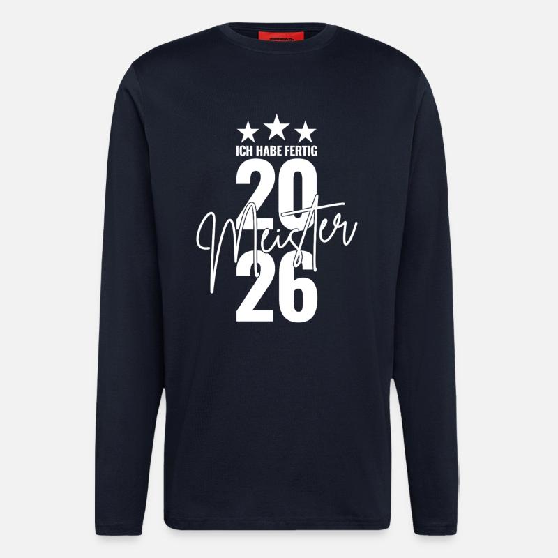 Master 2026 I'm done - Longsleeve - made by SPREAD  - DARK NAVY
