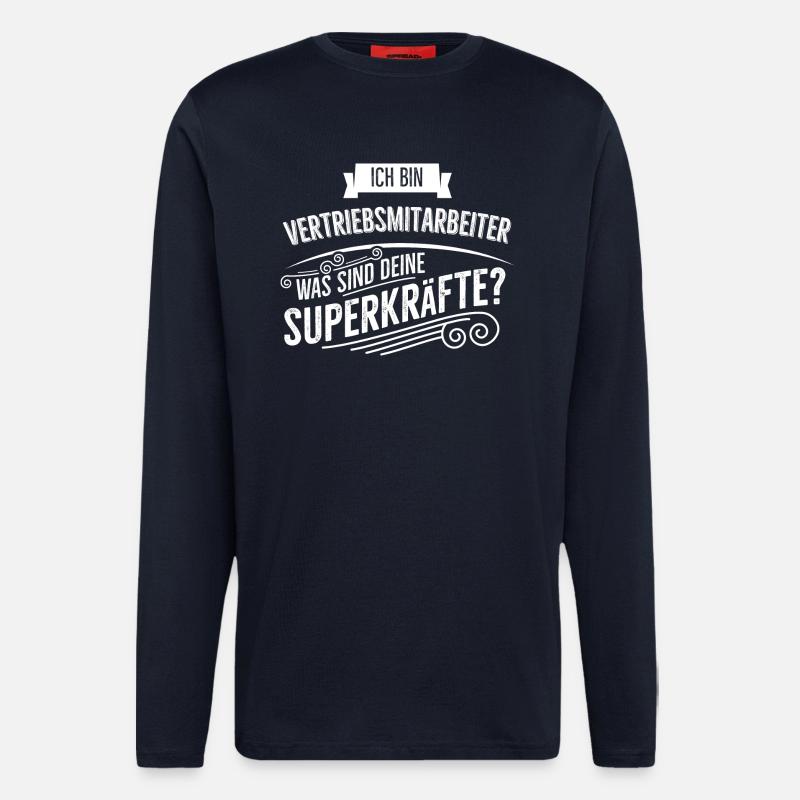 Vertriebsmitarbeiter - Langarmshirt - made by SPREAD  - DARK NAVY