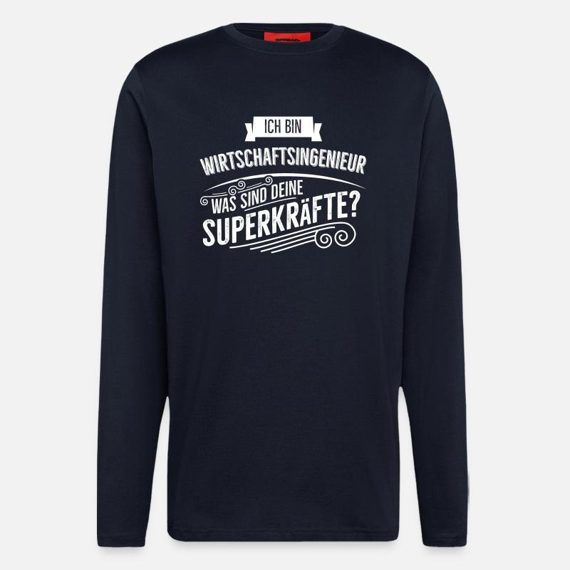 Wirtschaftsingenieur - Langarmshirt - made by SPREAD  - DARK NAVY
