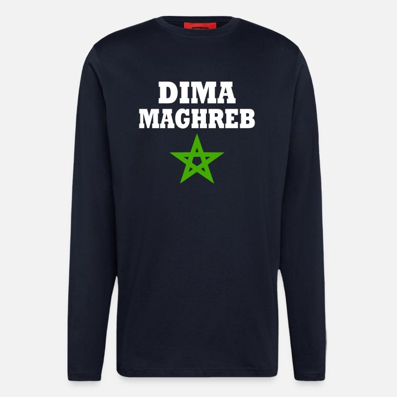 Dima maghreb - Langarmshirt - made by SPREAD  - DARK NAVY