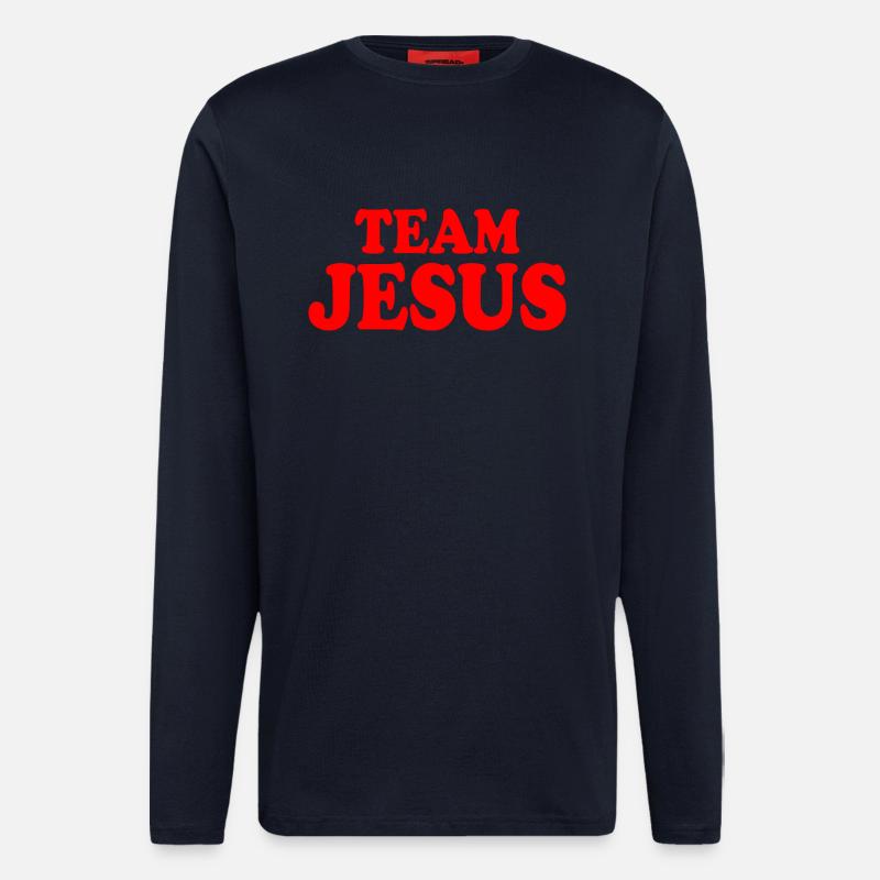 Team jesus - Langarmshirt - made by SPREAD  - DARK NAVY