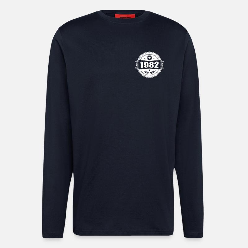 1982 Retro Abzeichen - Langarmshirt - made by SPREAD  - DARK NAVY