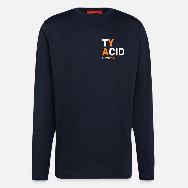 I LOVEDM - EDM-Fans  - Langarmshirt - made by SPREAD  - DARK NAVY