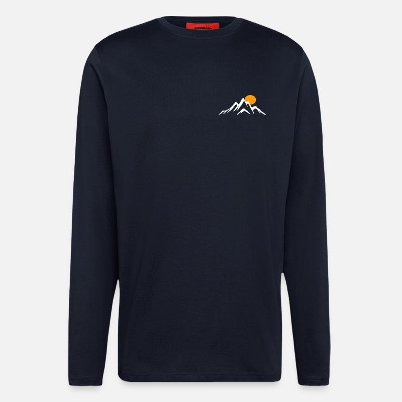 Der berg - Langarmshirt - made by SPREAD  - DARK NAVY