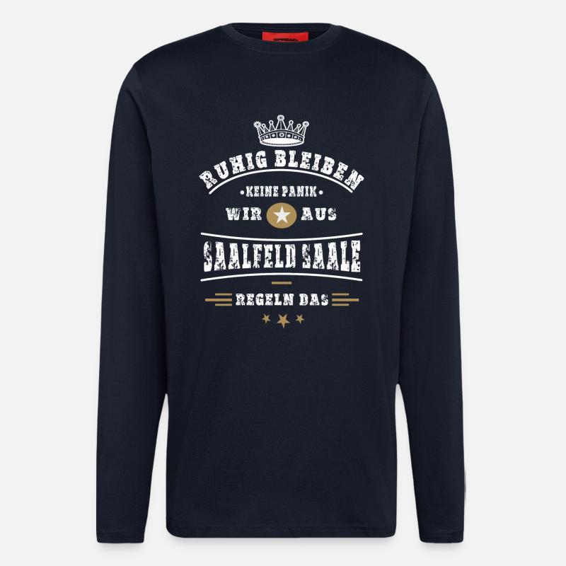 Saalfeld, Thüringen - Langarmshirt - made by SPREAD  - DARK NAVY