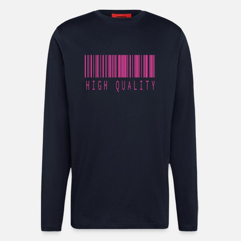 HIGH QUALITY BARCODE PINK - Langarmshirt - made by SPREAD  - DARK NAVY