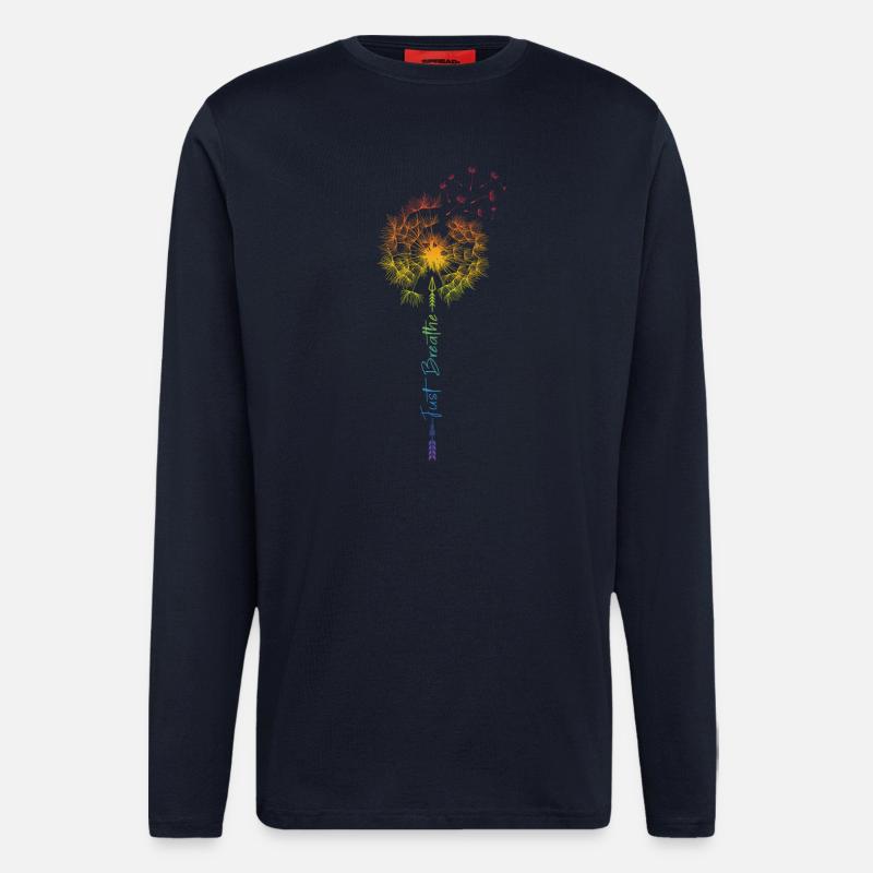Just Dandelion Rainbow LBGT Sarcasm - Longsleeve - made by SPREAD - DARK NAVY