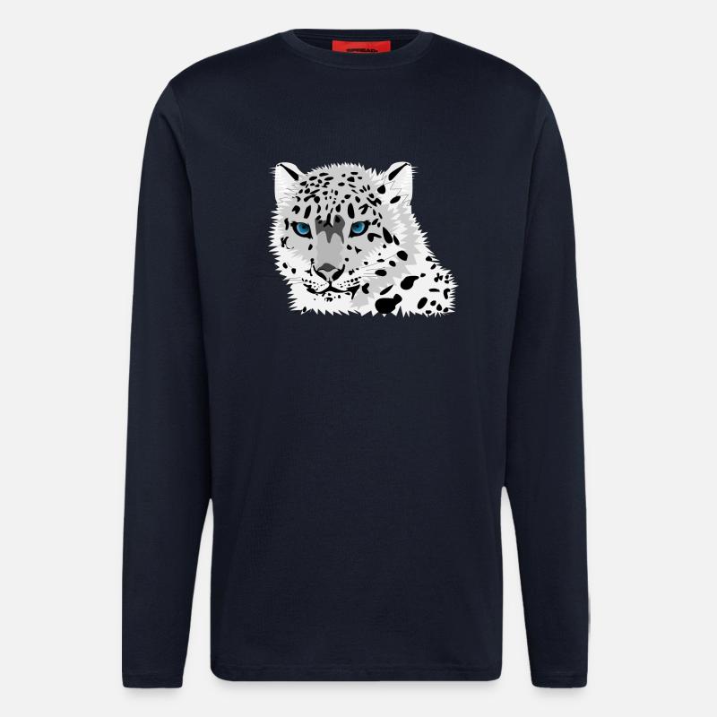 Schneeleopard - Langarmshirt - made by SPREAD  - DARK NAVY