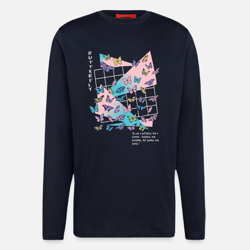 Be like a butterfly - Longsleeve - made by SPREAD - DARK NAVY