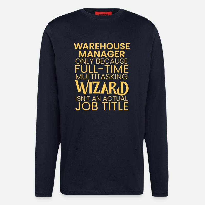 Warehouse Manager multitasking Wizard - Langarmshirt - made by SPREAD  - DARK NAVY