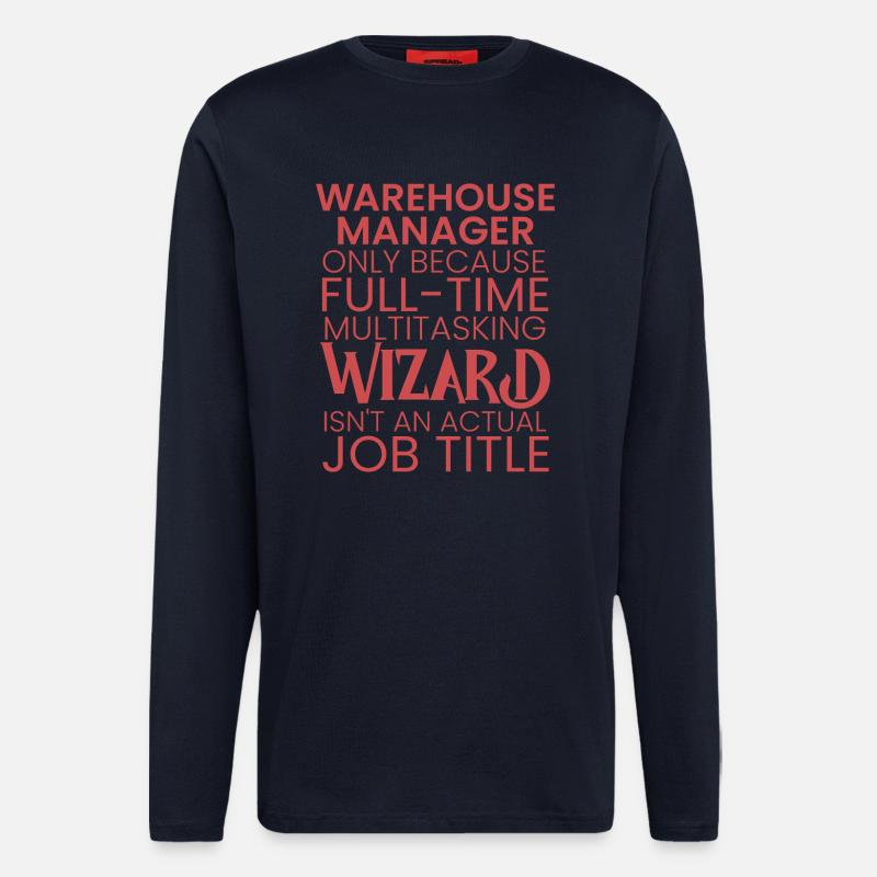 Warehouse Manager multitasking Wizard - Langarmshirt - made by SPREAD  - DARK NAVY