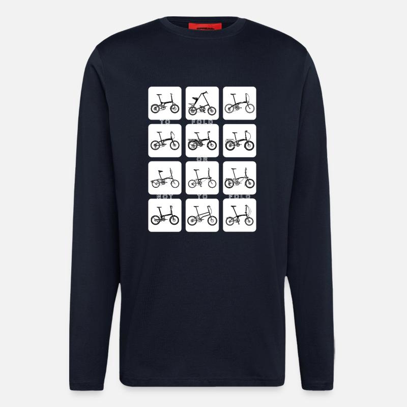 FALTEN ODER NICHT FALTEN (umkehren) - Langarmshirt - made by SPREAD  - DARK NAVY