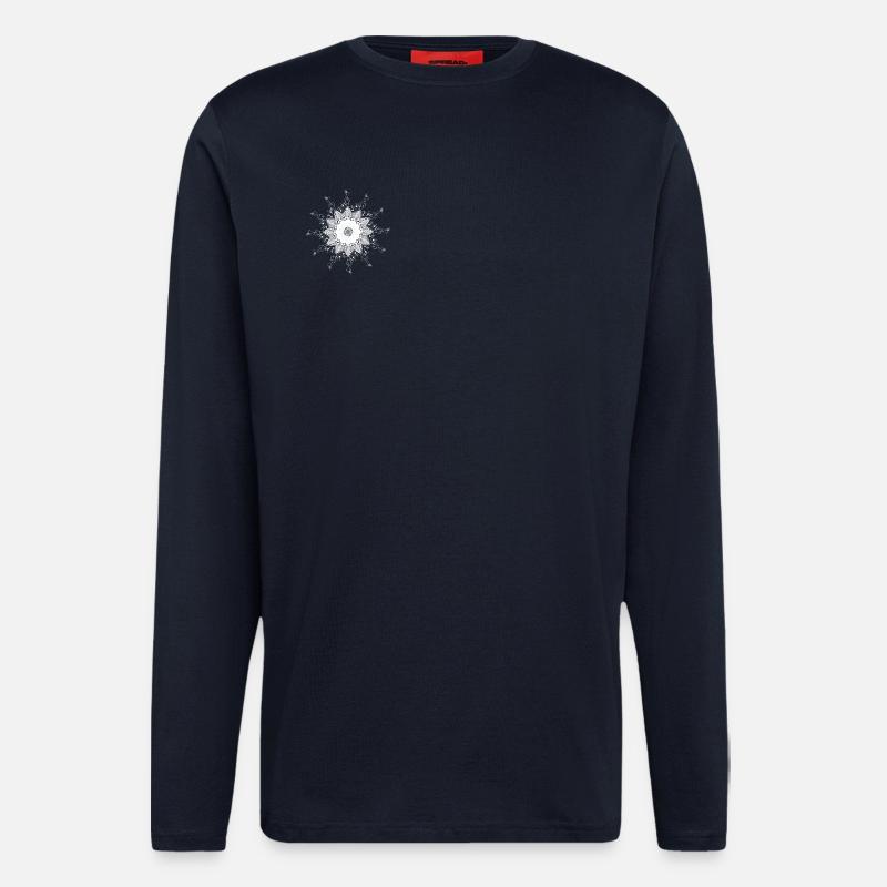 Musical Mandala Snowflake Pattern - Longsleeve - made by SPREAD  - DARK NAVY