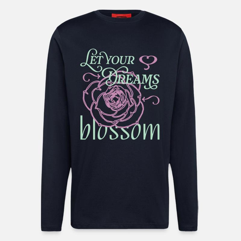 Make dreams come true - Longsleeve - made by SPREAD  - DARK NAVY