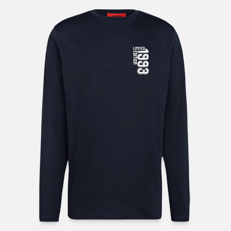 Édition limitée Glyphs - Manches longues bio décontracté fabriqué en UE - DARK NAVY