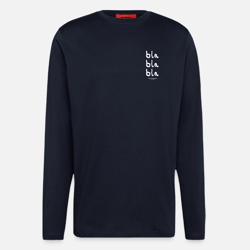 bla bla bla-dgn - Langarmshirt - made by SPREAD  - DARK NAVY