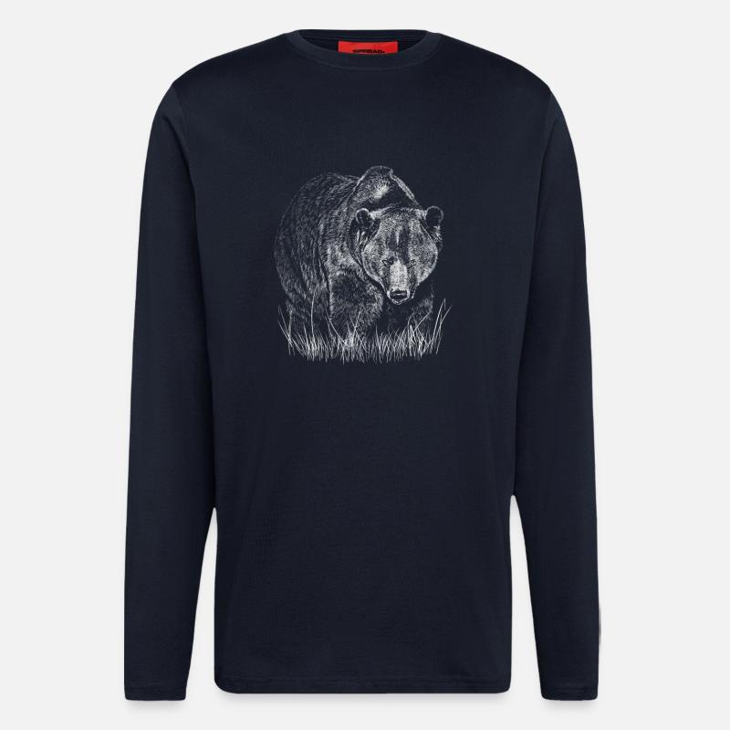 Bär - Langarmshirt - made by SPREAD  - DARK NAVY