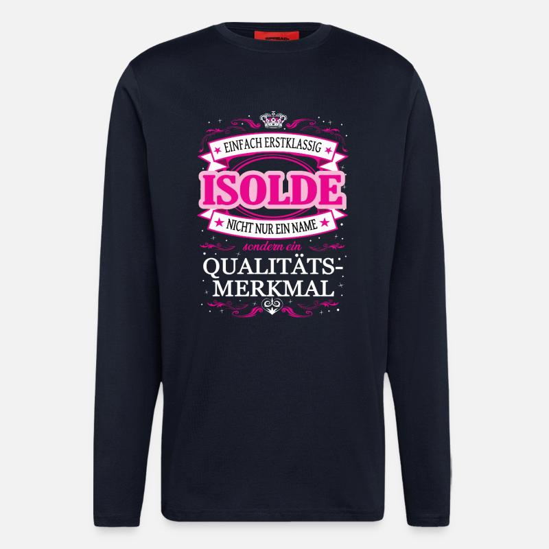 Quality feature Isolde simply first-class - Longsleeve - made by SPREAD  - DARK NAVY
