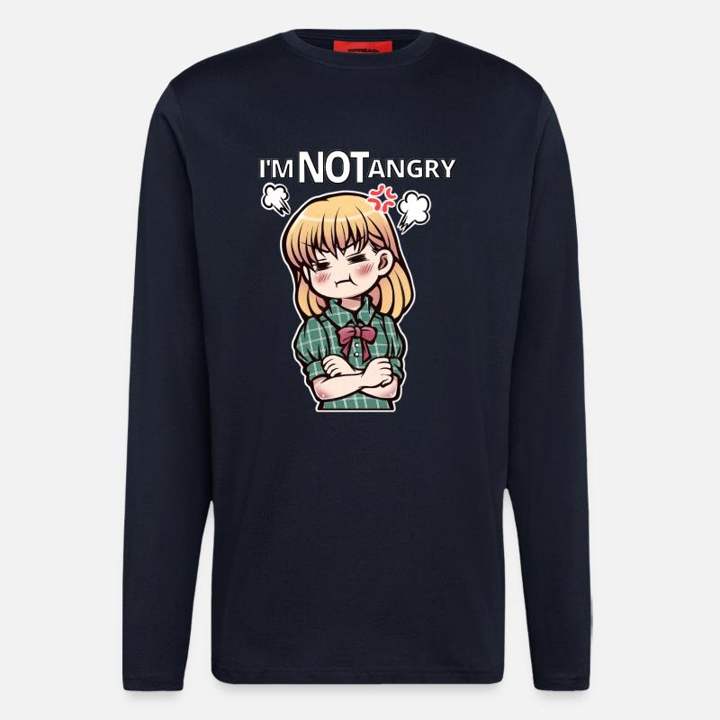 Ich bin nicht sauer! - Langarmshirt - made by SPREAD  - DARK NAVY