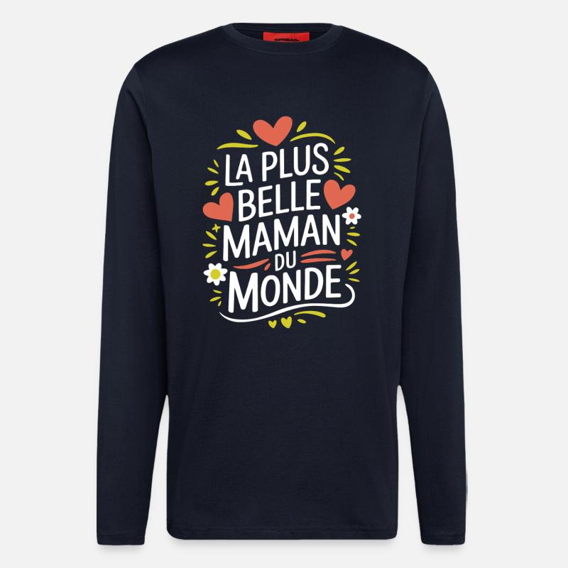 Die schönste Mama der Welt - Langarmshirt - made by SPREAD  - DARK NAVY
