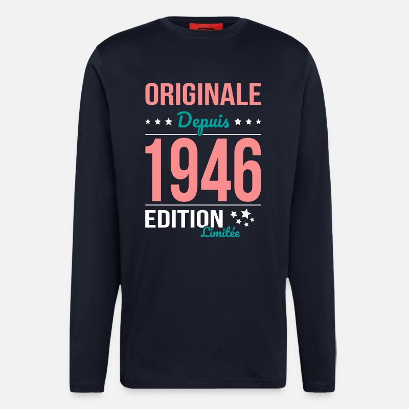Original seit 1946 – 80-jähriges Jubiläum - Langarmshirt - made by SPREAD - DARK NAVY