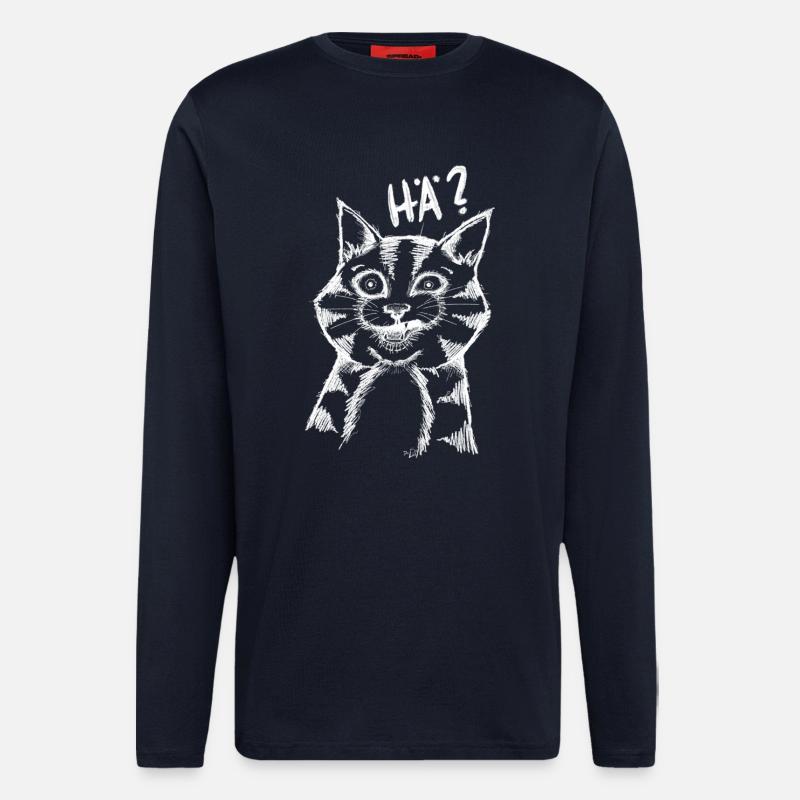 HÄ CAT - Langarmshirt - made by SPREAD - DARK NAVY